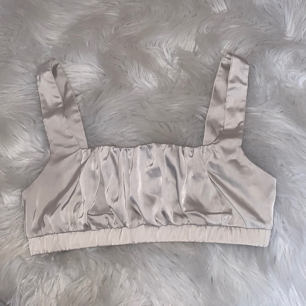 Silky Champagne Croptop